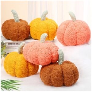 Autumn 6 Pcs Cute Pumpkin Throw Decor Pillow Set NWT
